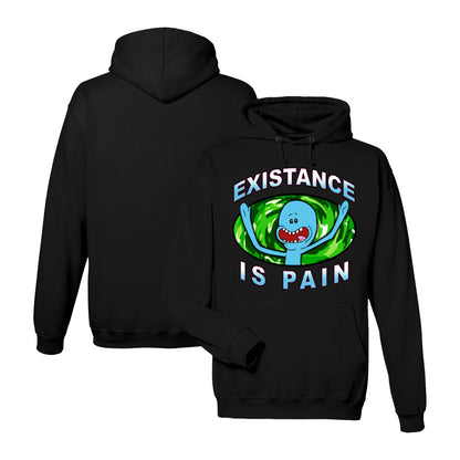 Rick and Morty Hoodie in Black