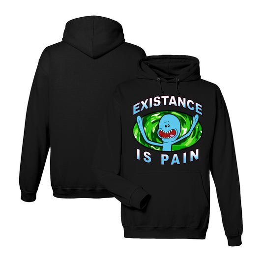 Rick and Morty Hoodie in Black