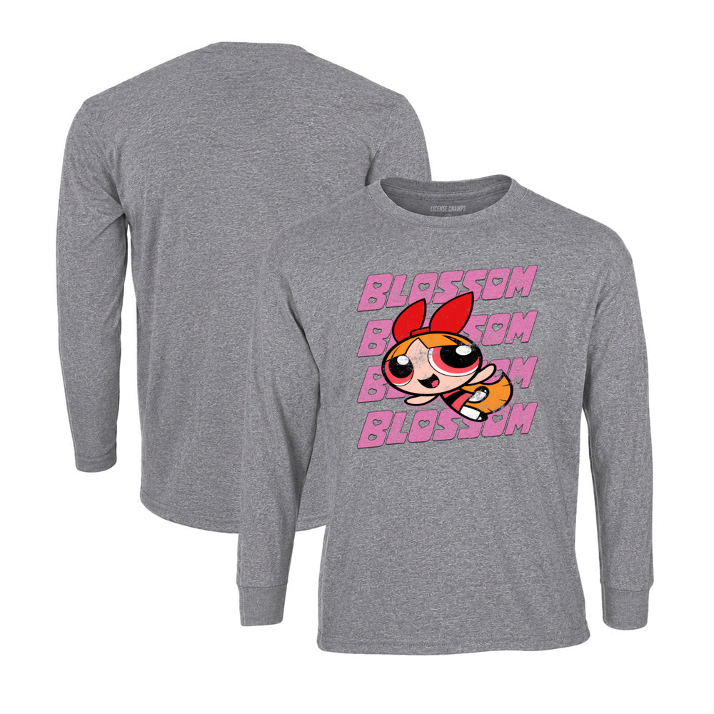 Powerpuff Girls Long Sleeve T-Shirt in Graphite Heather