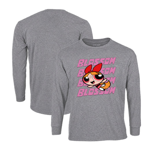 Powerpuff Girls Long Sleeve T-Shirt in Graphite Heather