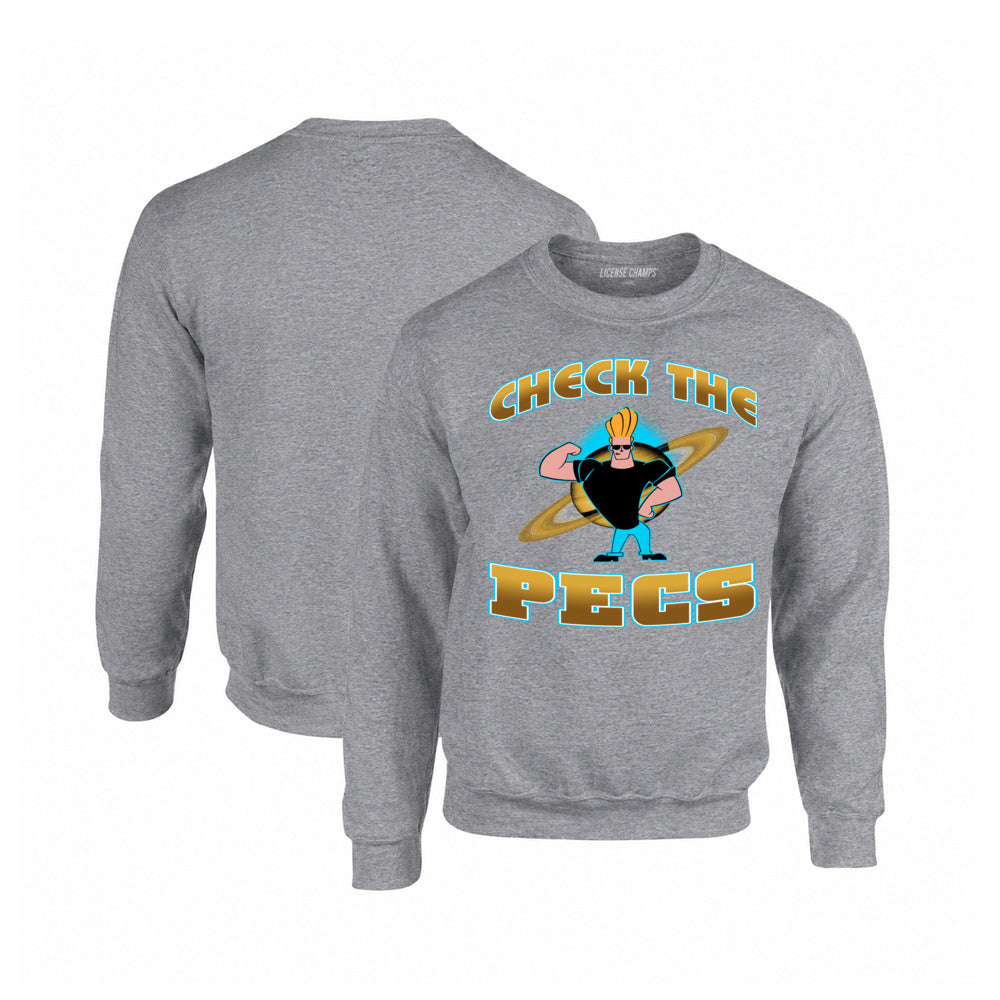 Johnny Bravo Crewneck Sweatshirt in Graphite Heather