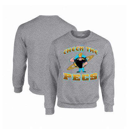 Johnny Bravo Crewneck Sweatshirt in Graphite Heather