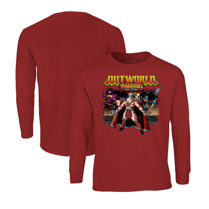 Mortal Kombat Long Sleeve T-Shirt in Crimson Red