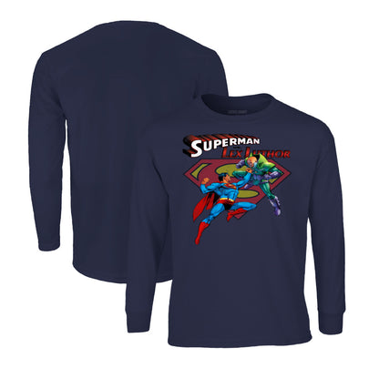 Superman Long Sleeve T-Shirt in Navy