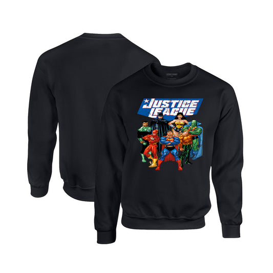 Justice League Crewneck Sweatshirt in Black