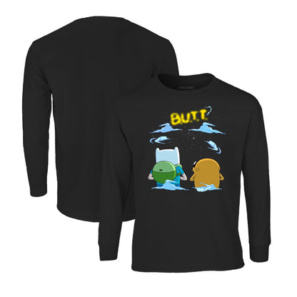 Adventure Time Long Sleeve T-Shirt in Black