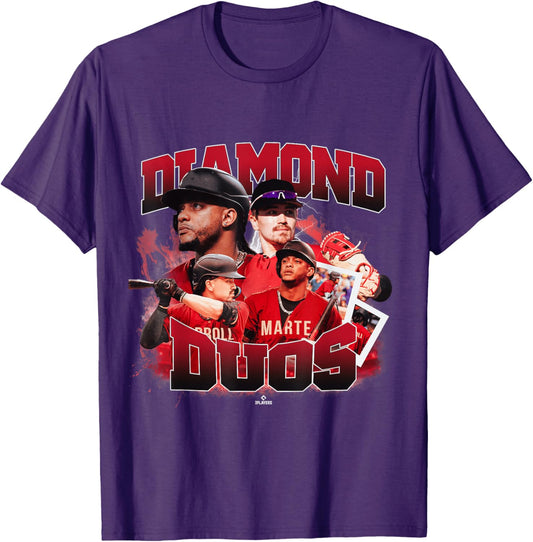 Corbin Carroll & Ketel Marte | Arizona Duos | MLBDDUO4014-S T-Shirt