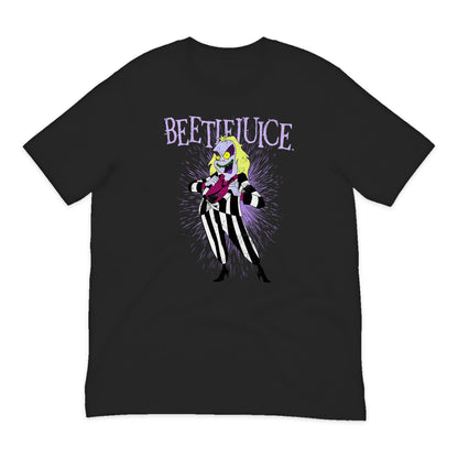 Beetlejuice Animated Pose T-Shirt in Black