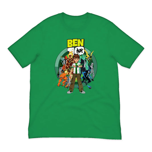 Ben 10 Alien Team T-Shirt in Bright Green