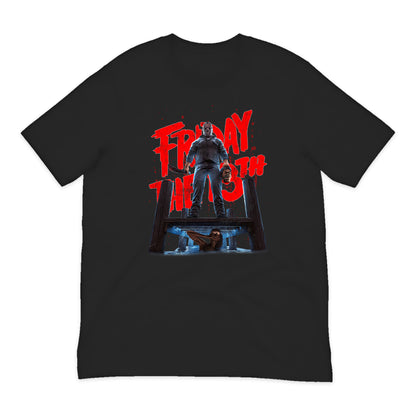 Friday the 13th Jason Dock T-Shirt in Black