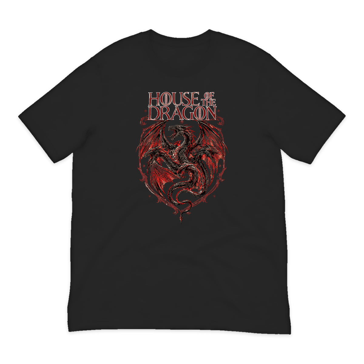 House of the Dragon Dragon Crest T-Shirt in Black