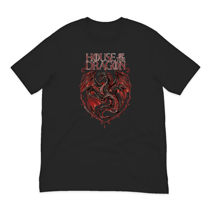 House of the Dragon Dragon Crest T-Shirt in Black