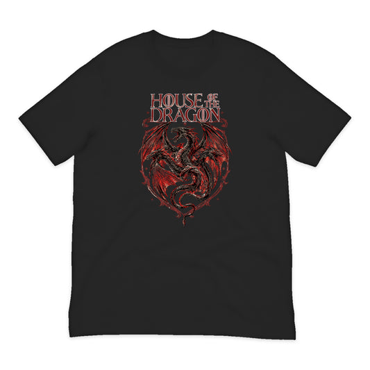 House of the Dragon Dragon Crest T-Shirt in Black
