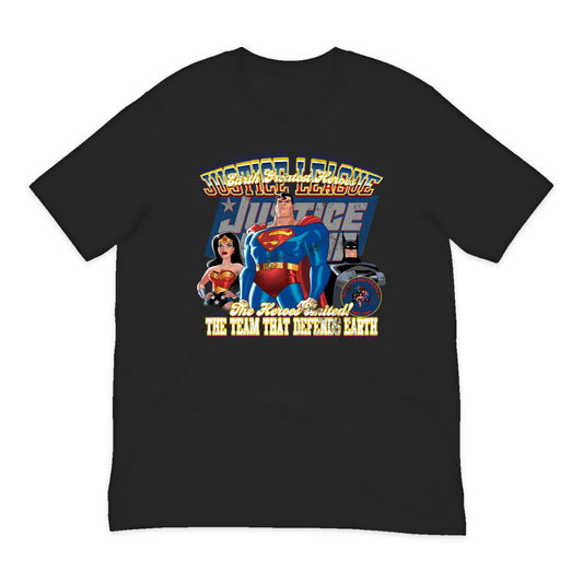 Justice League Heroes United T-Shirt in Black