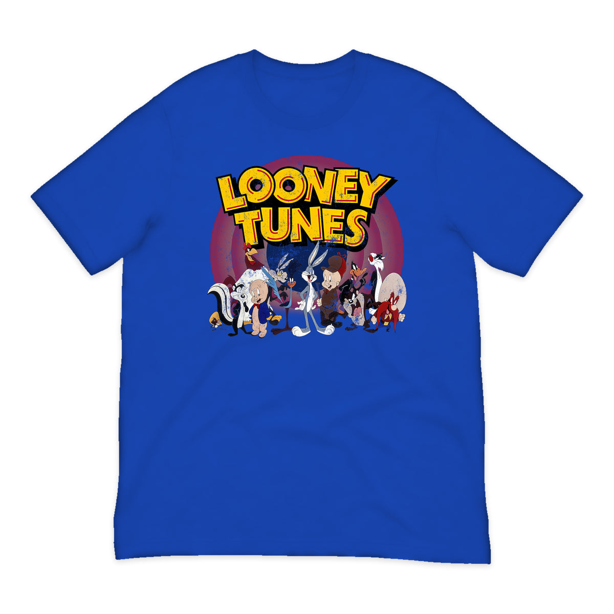 Looney Tunes Cast Logo T-Shirt in Royal Blue