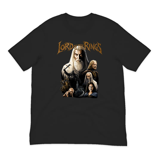 Lord of the Rings Middle-earth Cast T-Shirt in Black