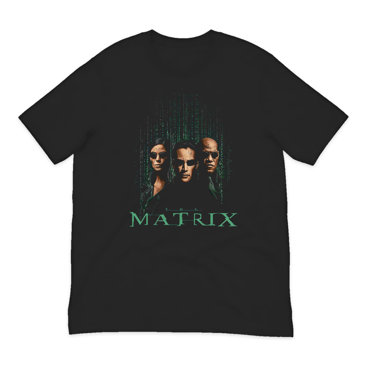 The Matrix Trio Portrait T-Shirt in Black