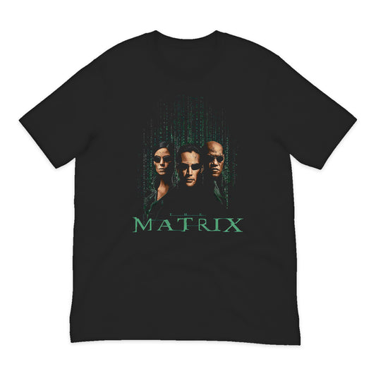 The Matrix Trio Portrait T-Shirt in Black