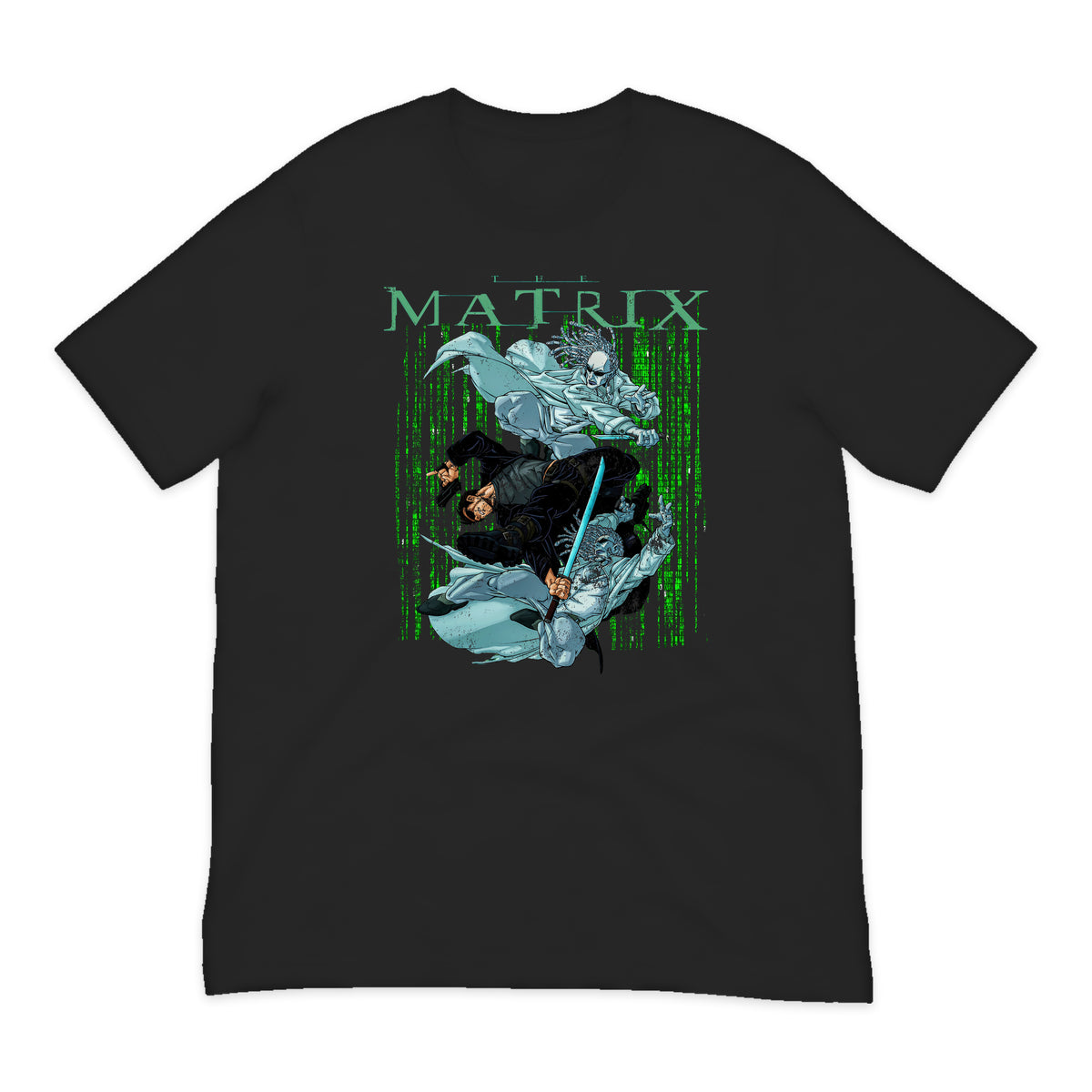 The Matrix Neo Action Comic T-Shirt in Black