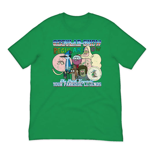 Regular Show Park Crew T-Shirt in Bright Green