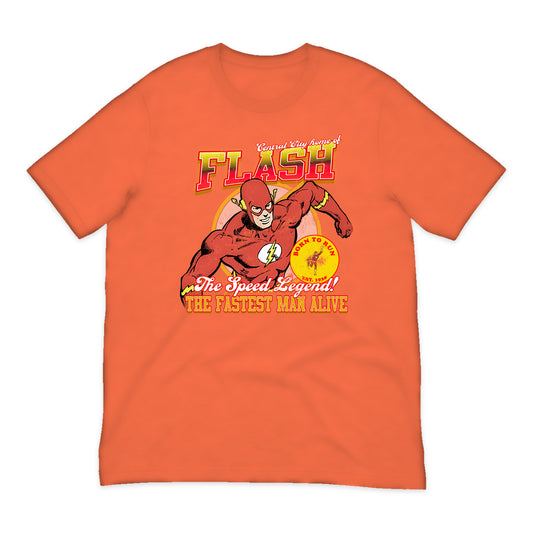 The Flash Central City Varsity T-Shirt in Orange