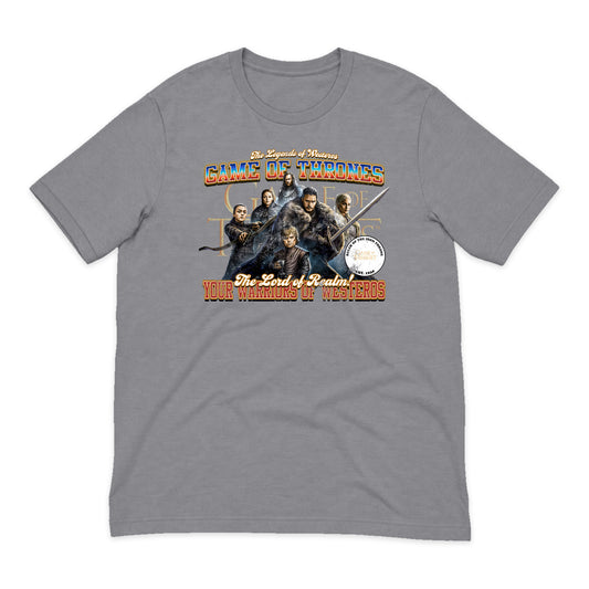 Game of Thrones Cast Varsity T-Shirt in Heather Gray