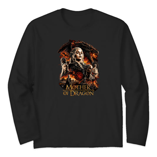 Game of Thrones Mother of Dragons Long Sleeve T-Shirt in Black