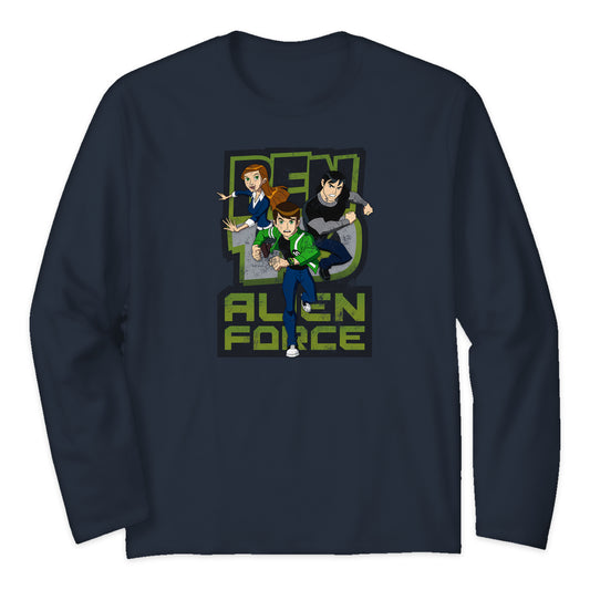 Ben 10 Alien Force Team Long Sleeve T-Shirt in Navy