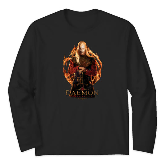 House of the Dragon Daemon Long Sleeve T-Shirt in Black