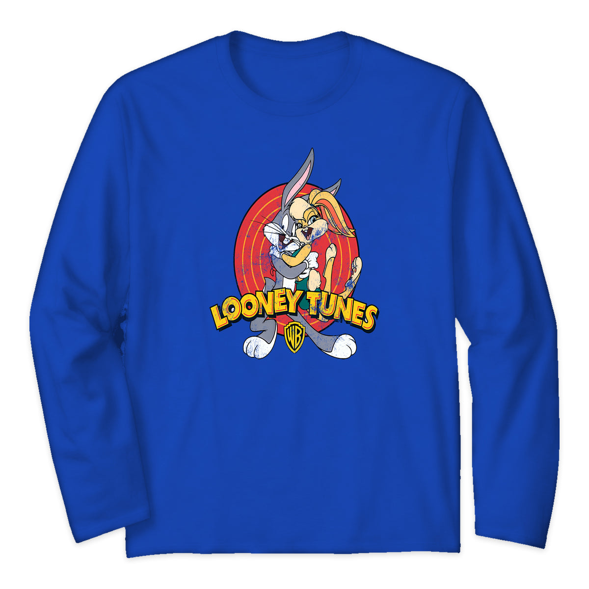 Looney Tunes Bugs and Lola Long Sleeve T-Shirt in Royal Blue
