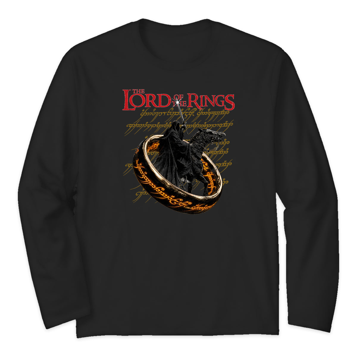 Lord of the Rings Ringwraith Long Sleeve T-Shirt in Black