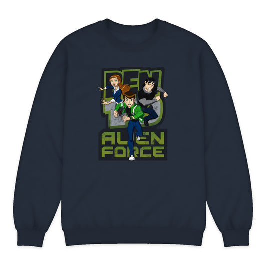 Ben 10 Alien Force Team Crewneck Sweatshirt in Navy