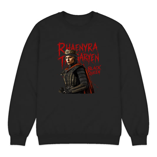 House of the Dragon Rhaenyra Crewneck Sweatshirt in Black