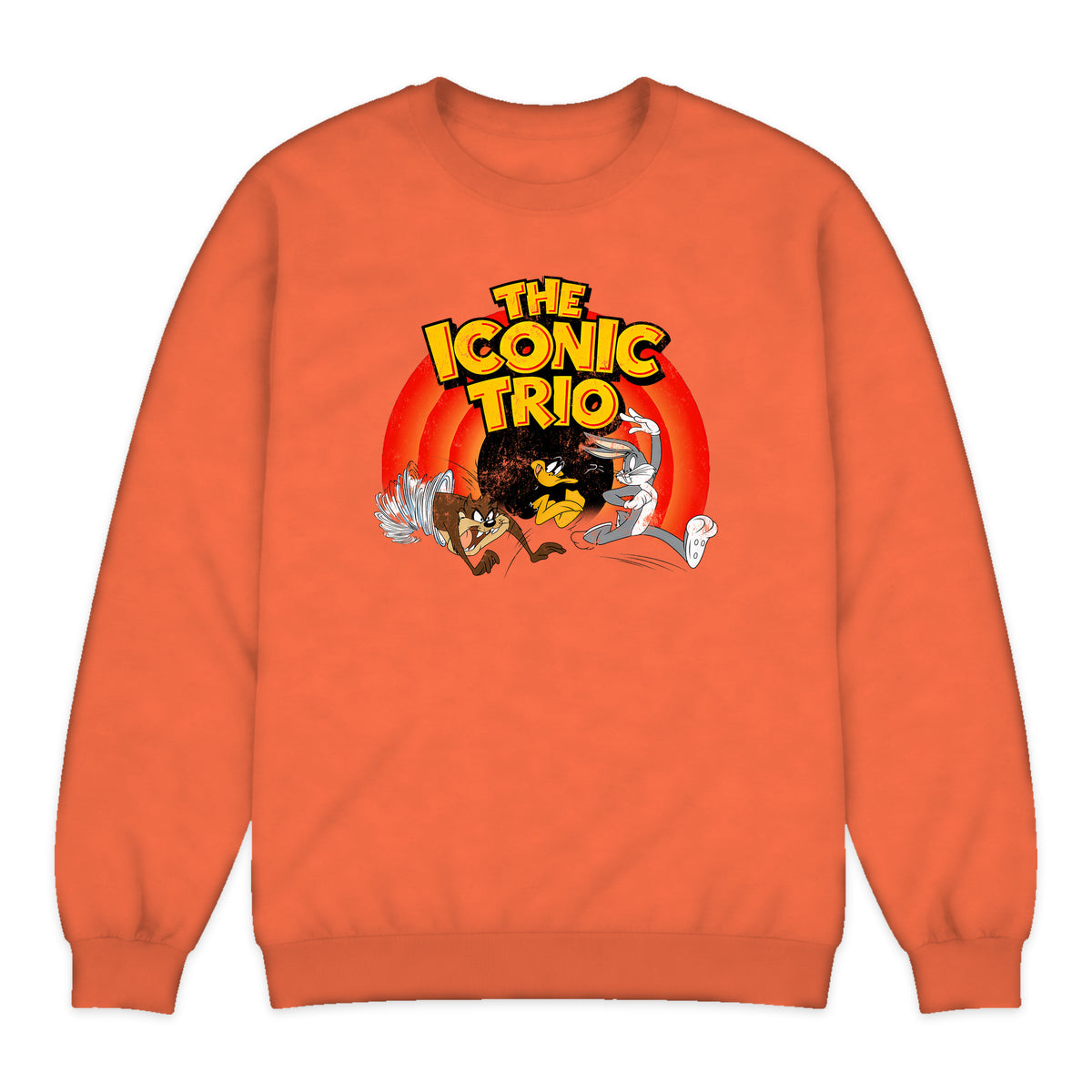 Looney Tunes Iconic Trio Crewneck Sweatshirt in Orange