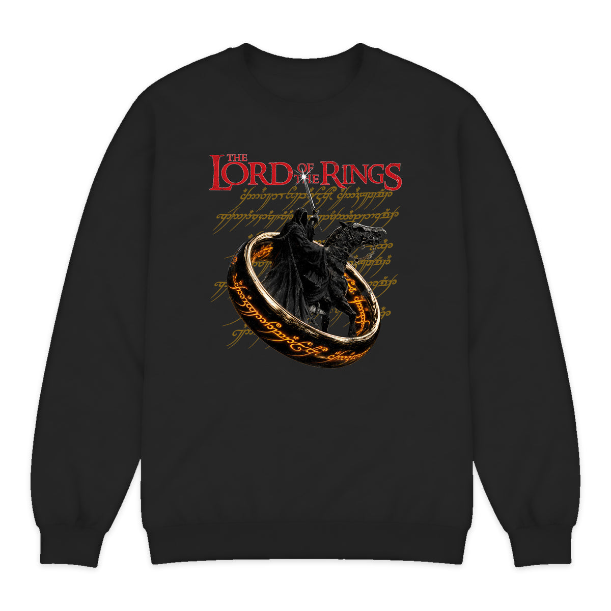 Lord of the Rings Ringwraith Crewneck Sweatshirt in Black