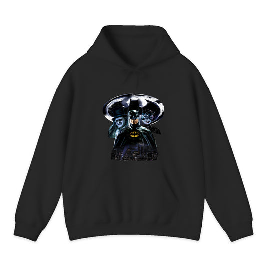 Batman Returns Movie Collage Hoodie in Black