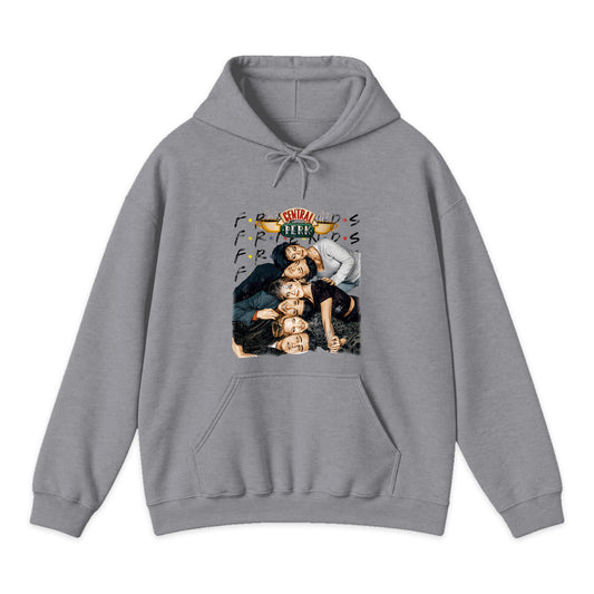 Friends Central Perk Cast Hoodie in Heather Gray