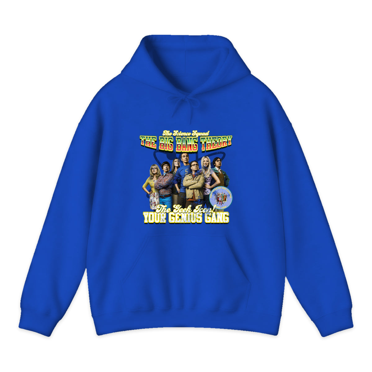 Big Bang Theory Cast Varsity Hoodie in Royal Blue