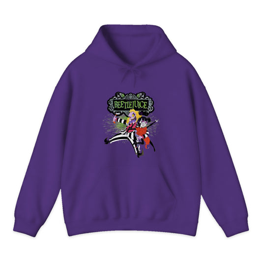 Beetlejuice Animated Duo Hoodie in Purple