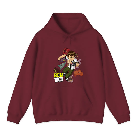 Ben 10 Hero Action Hoodie in Burgundy