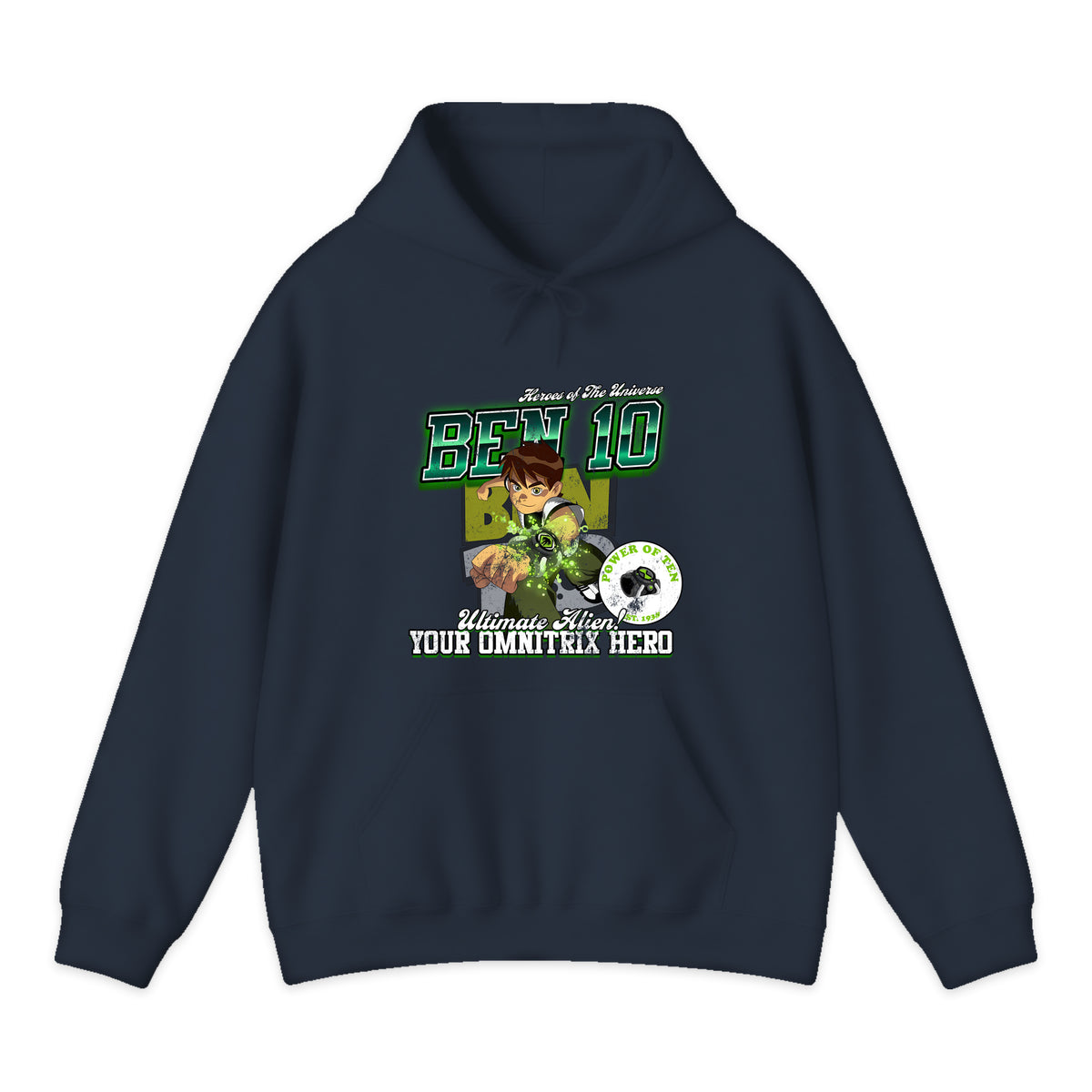 Ben 10 Omnitrix Varsity Hoodie in Navy