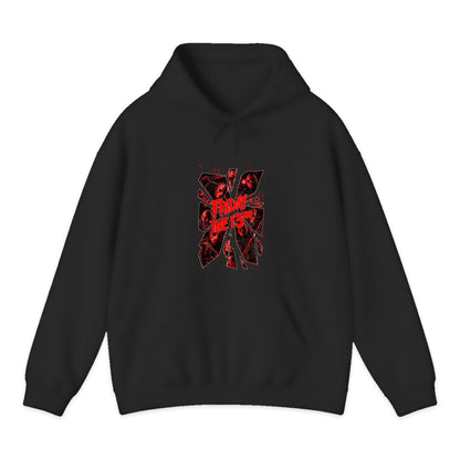 Friday the 13th Shattered Masks Hoodie in Black