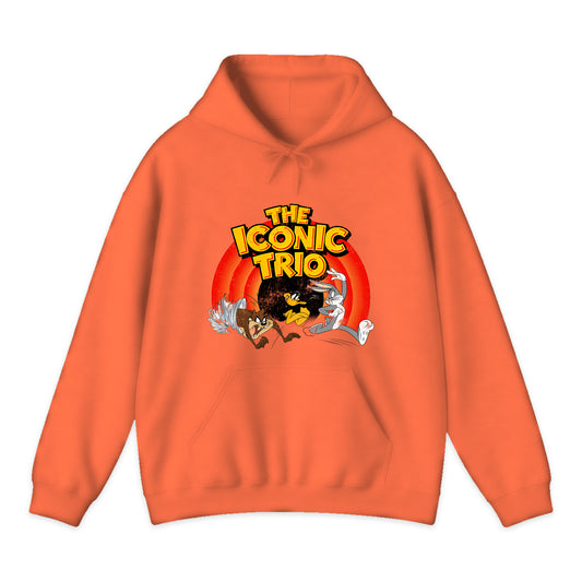 Looney Tunes Iconic Trio Hoodie in Orange