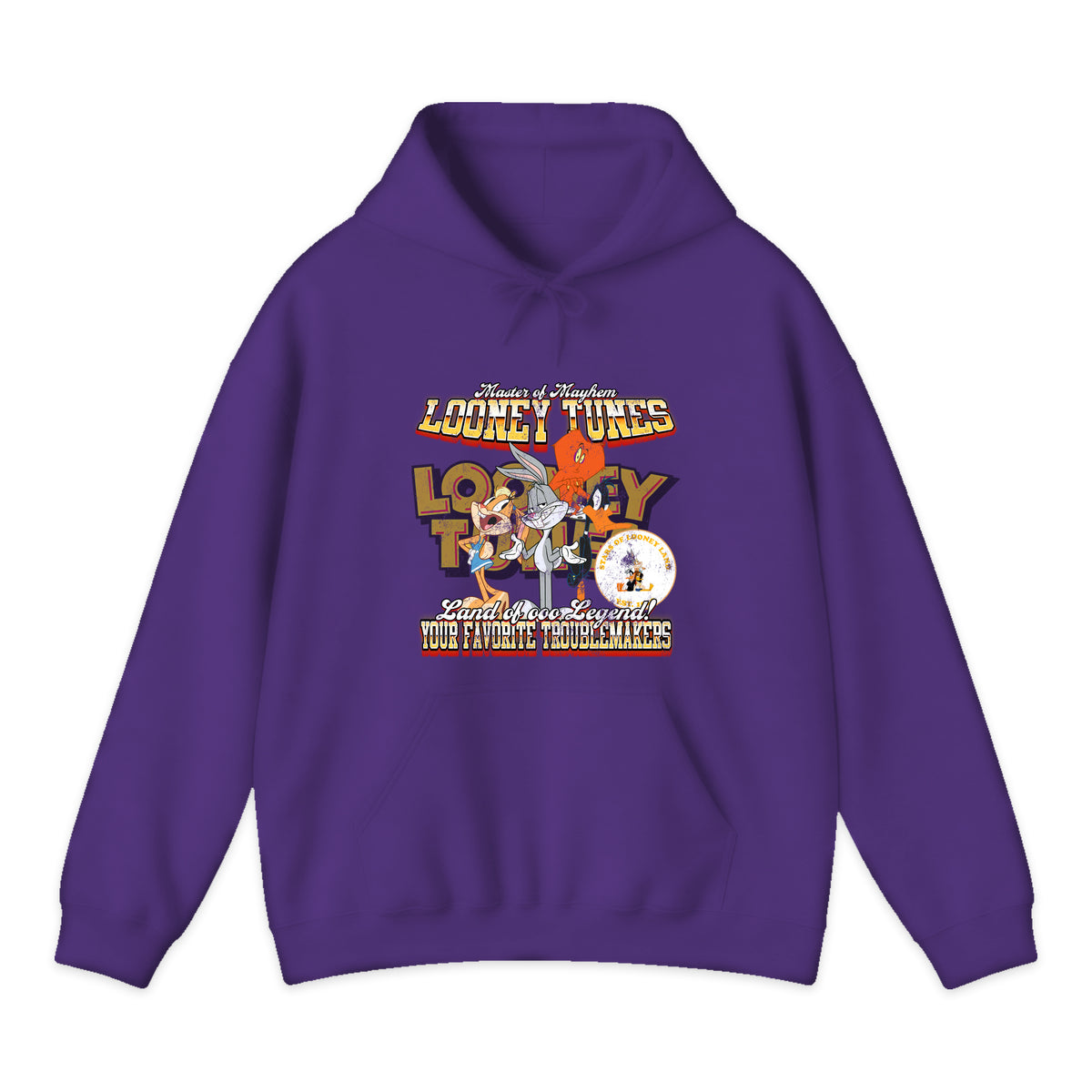Looney Tunes Troublemakers Hoodie in Purple