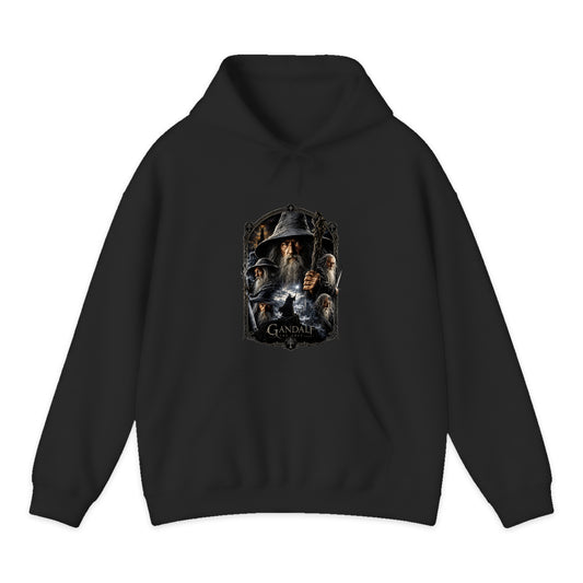 Lord of the Rings Gandalf Portrait Hoodie in Black