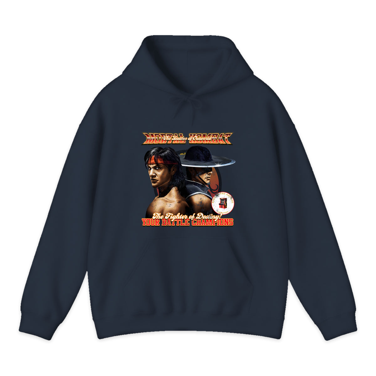 Mortal Kombat Fighter Duo Hoodie in Navy