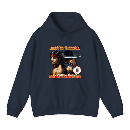 Mortal Kombat Fighter Duo Hoodie in Navy