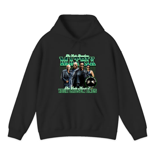 The Matrix Cast Varsity Hoodie in Black