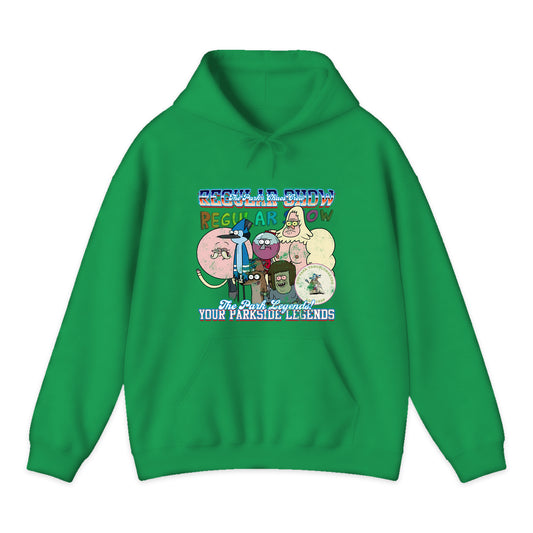 Regular Show Park Crew Hoodie in Bright Green