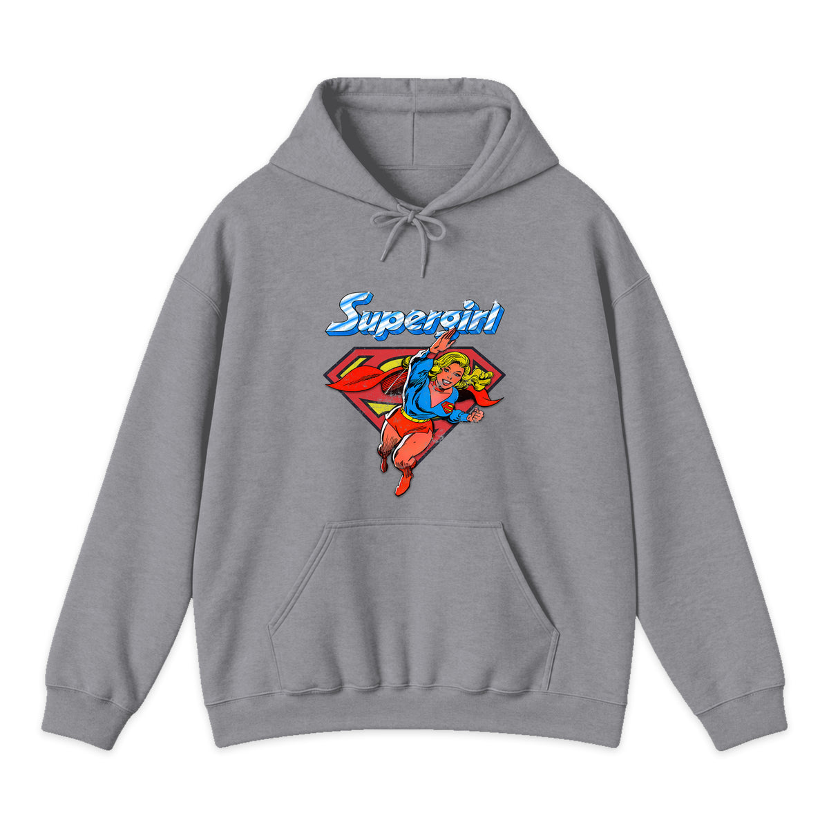 Supergirl Classic Flight Hoodie in Heather Gray